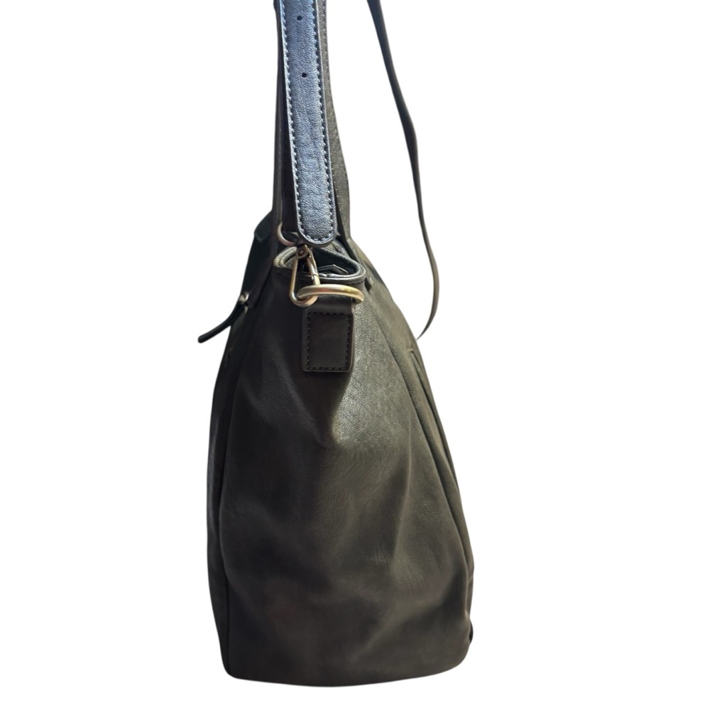 Antik Kraft Tote Bag Calliope Muted Olive Vegan Leather SOLD OUT ONLINE - Picture 3 of 16